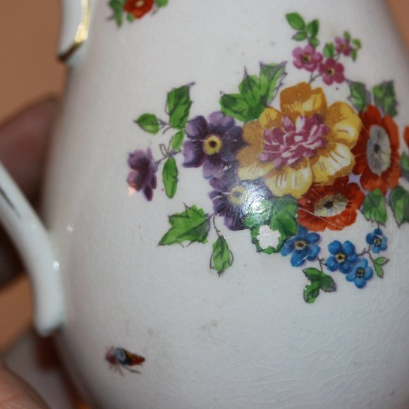 Booths  England Fine China Creamer Milk Pitcher Floral Vintage - Picture 4 of 4